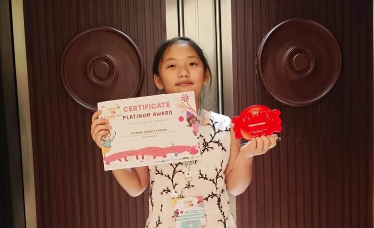 Richelle Homeschooling Studia raih platinum INPF